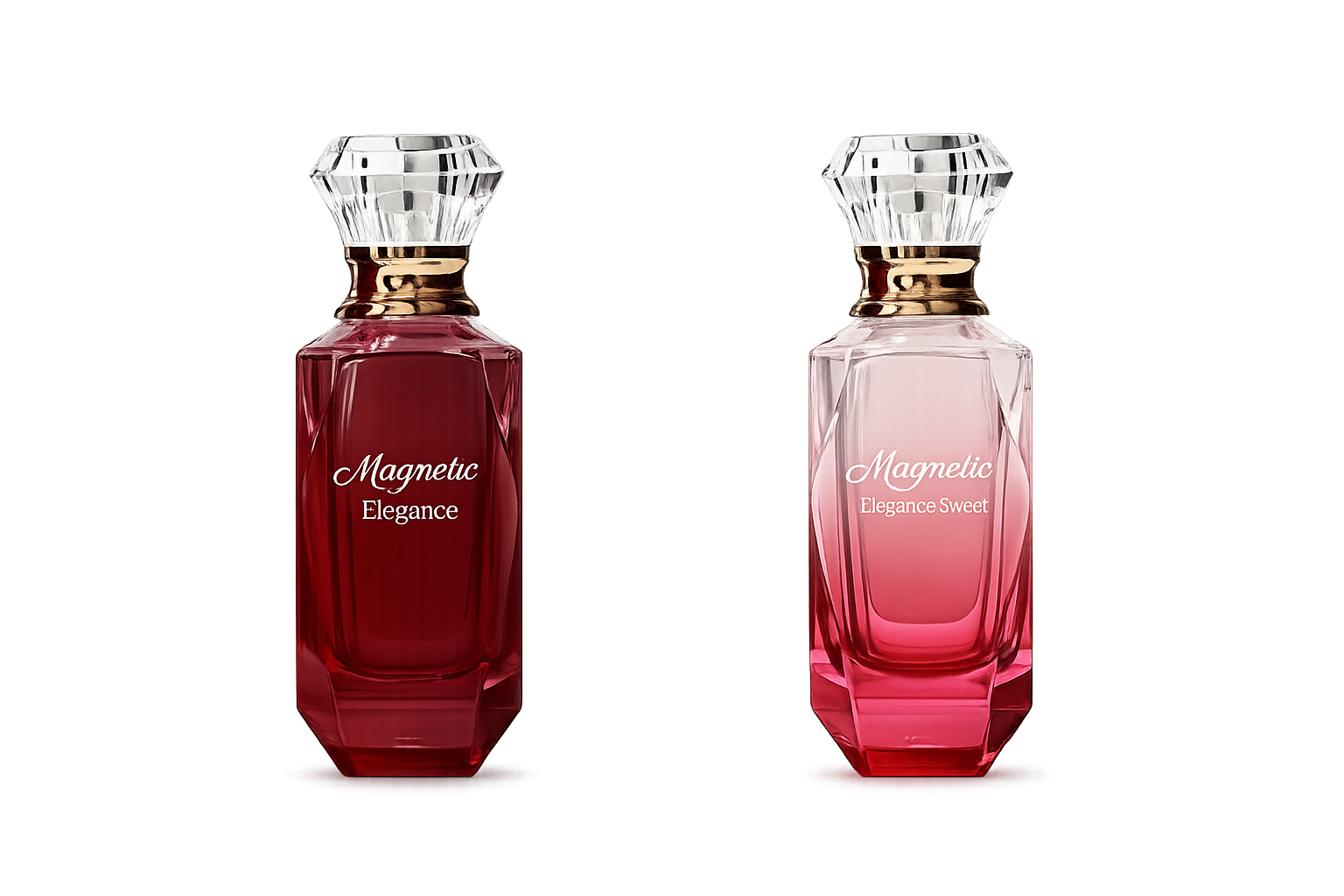 Magnetic Elegance and Magnetic Elegance Sweet 50 ml bottles together